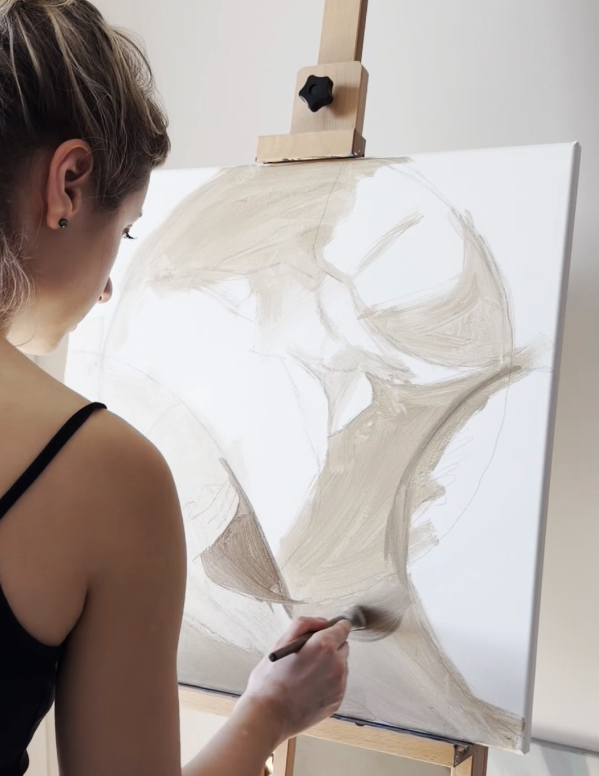 Marta Wiktorowicz in her studio